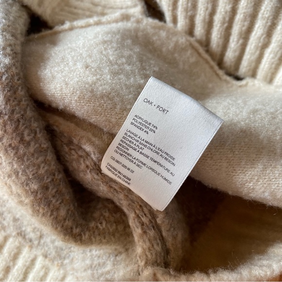 Oak + Fort neutral plaid oversized grandpa style cardigan - Picture 12 of 12